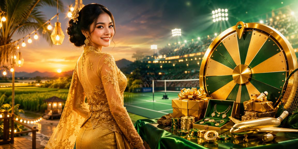 Permainan roulette bergaya di Kedah dengan pakaian kebaya dan suasana kasino moden