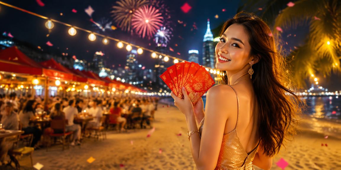 Promosi sampul merah bonus Tahun Baru Cina di Kuala Lumpur gaya Melayu