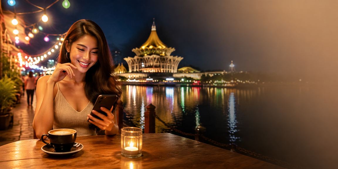 Pemain rummy di Kuching Sarawak menikmati permainan kad dalam gaya Melayu tempatan